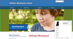 Desktop Screenshot of hollistermontessori.com